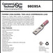 Conversions Technology COPPER LONG BARREL TWO HOLE COMPRESSION LUGS 1/0 AWG 1/4-inch Bolt Size