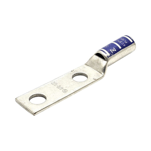 Conversions Technology Copper Long Barrel Two Hole Compression Lugs 4/0 AWG 1/2-inch Bolt Size