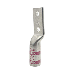 Conversions Technology Copper Long Barrel Two Hole Compression Lugs 750 MCM 1/2-inch Bolt Size