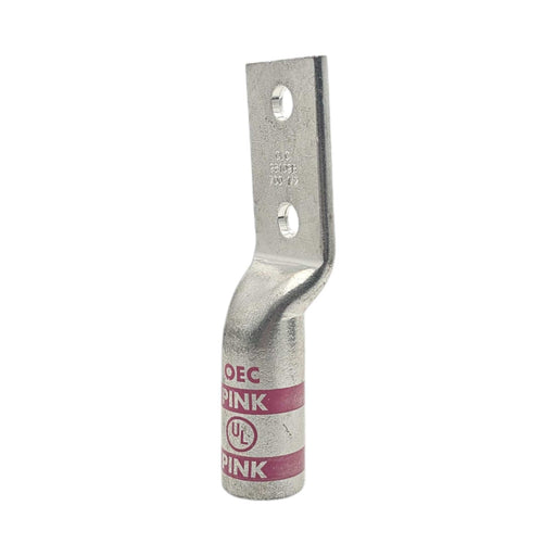Conversions Technology Copper Long Barrel Two Hole Compression Lugs 750 MCM 1/2-inch Bolt Size