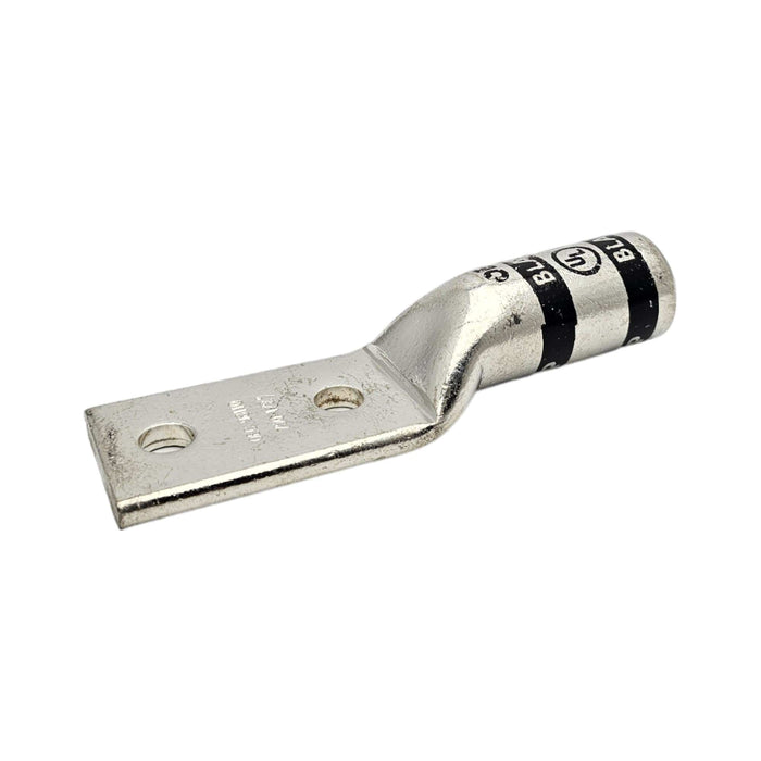 Conversions Technology Copper Long Barrel Two Hole Compression Lugs 750 MCM 1/2-inch Bolt Size