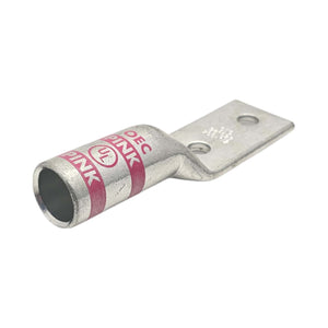 Conversions Technology Copper Long Barrel Two Hole Compression Lugs 750 MCM 1/2-inch Bolt Size