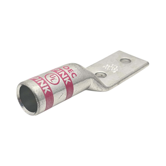 Conversions Technology Copper Long Barrel Two Hole Compression Lugs 750 MCM 1/2-inch Bolt Size