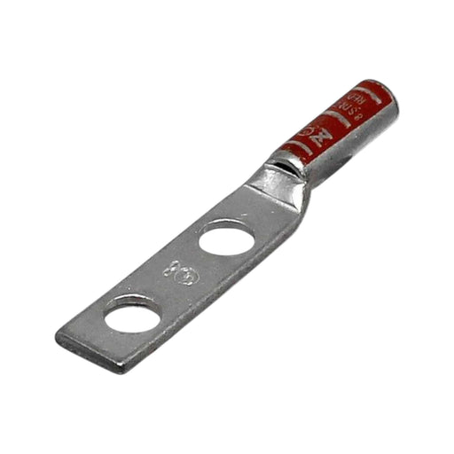Conversions Technology Copper Long Barrel Two Hole Compression Lugs 8 AWG 1/4-inch Bolt Size