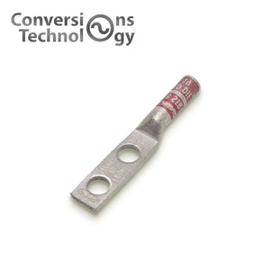 Conversions Tech Copper Long Barrel Two Hole Compression Lugs 8 AWG 5/16 Inch Bolt Size
