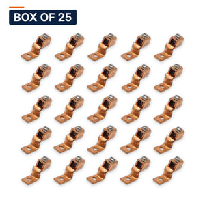 Conversions Tech Electrical > Connectors > Mechanical Connectors Box of 25 ($2.12 ea) Copper Mechanical Lug - One Hole Offset Tongue 14 AWG Solid - 4 AWG CU