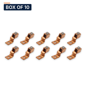 Conversions Tech Electrical > Connectors > Mechanical Connectors Box of 10 ($2.29 ea) Copper Mechanical Lug - One Hole Offset Tongue 14 AWG Solid - 4 AWG CU