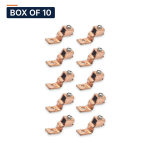 Conversions Tech Electrical > Connectors > Mechanical Connectors Box of 10 ($1.90 ea) Copper Mechanical Lug - One Hole Offset Tongue 14 AWG Solid - 6 AWG CU