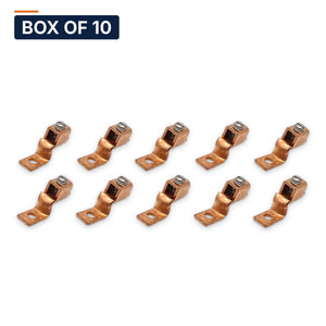 Conversions Tech Electrical > Connectors > Mechanical Connectors Box of 10 ($2.29 ea) Copper Mechanical Lug - One Hole Offset Tongue 6 AWG Solid - 4/0 AWG CU