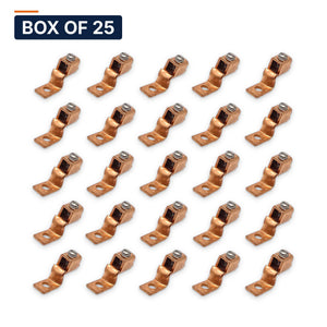 Conversions Tech Electrical > Connectors > Mechanical Connectors Box of 25 ($2.12 ea) Copper Mechanical Lug - One Hole Offset Tongue 6 AWG Solid - 4/0 AWG CU