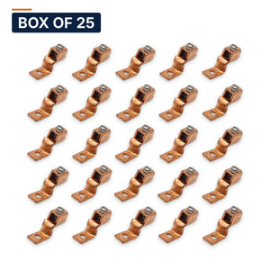 Conversions Tech Electrical > Connectors > Mechanical Connectors Box of 25 ($2.12 ea) Copper Mechanical Lug - One Hole Offset Tongue 8 AWG Solid - 1/0 AWG CU