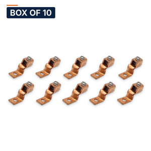 Conversions Tech Electrical > Connectors > Mechanical Connectors Box of 10 ($2.29 ea) Copper Mechanical Lug - One Hole Offset Tongue 8 AWG Solid - 1/0 AWG CU