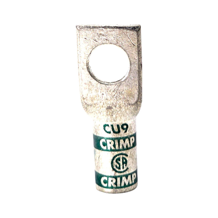Conversions Technology Copper Short Barrel One Hole Compression Lugs 1/0 AWG 1/4-inch Bolt Size