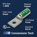 Conversions Technology Copper Short Barrel One Hole Compression Lugs 1 AWG 1/2-inch Bolt Size