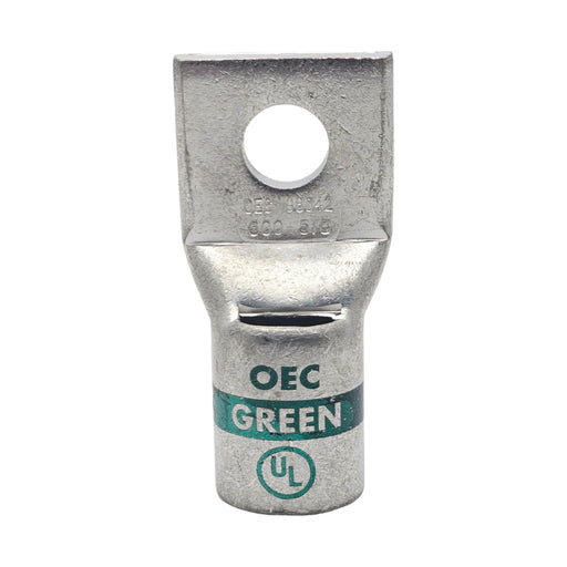 Conversions Technology Copper Short Barrel One Hole Compression Lugs 600 MCM 5/8-inch Bolt Size