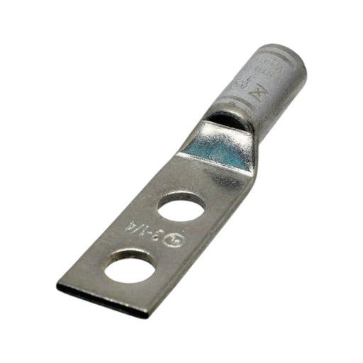 Conversions Technology Copper Short Barrel Two Hole Compression Lugs 3 AWG 1/4-inch Bolt Size