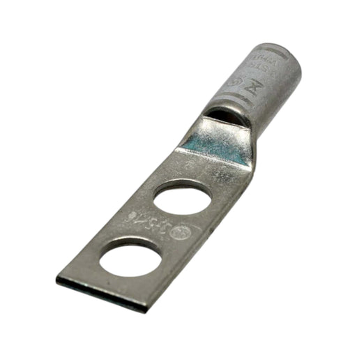 Conversions Technology Copper Short Barrel Two Hole Compression Lugs 3 AWG 5/16-inch Bolt Size