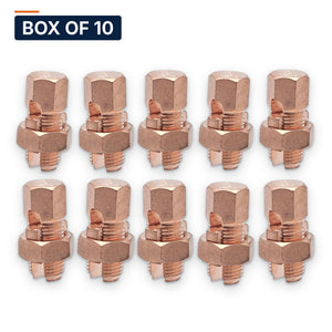 Conversions Tech Electrical Box of 10 ($2.79 ea) Copper Split Bolt Connector 2/0 AWG STR – 2 AWG SOL | Tap to 14 | 610-00204