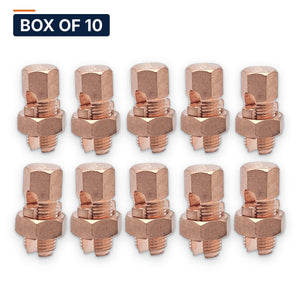 Conversions Tech Electrical Box of 10 ($5.90 ea) Copper Split Bolt Connector 3/0 AWG STR – 2 AWG SOL | Tap to 12 | 610-00302
