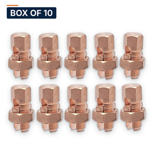 Conversions Tech Electrical Box of 10 ($0.99 ea) Copper Split Bolt Connector 8 AWG STR – 12 AWG SOL | Tap to 16 | 610-00812