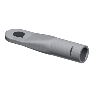 Conversions Tech Electrical > Connectors > Compression Connectors CT-LB250-12 Copper Compression Lug — Long Barrel, 1-Hole, 250 kcmil, 1/2 in Stud, Tin-Plated