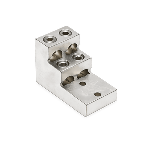 Conversions Tech Electrical > Connectors > Mechanical Connectors CT-SL42-600 Stacked Mechanical Lug — 4-Conductor, 2-Hole, Dual-Rated AL/CU, 2 AWG–600 kcmil