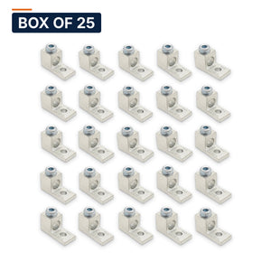 Conversions Tech Electrical > Connectors > Mechanical Connectors Box of 25 ($2.04 ea) CT-T1H1-1/0A Mechanical Lug — 1-Conductor 1-Hole Dual-Rated AL/CU 14 AWG–1/0 AWG 1/4in Stud