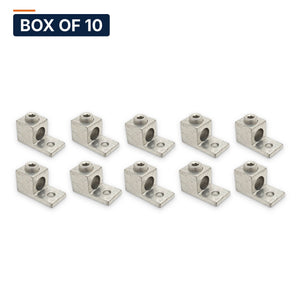 Conversions Tech Box of 10 ($17.99 ea) CT-T1H1-1000 Mechanical Lug — 1-Conductor 1-Hole Dual-Rated AL/CU 500–1000 kcmil 5/8in Stud