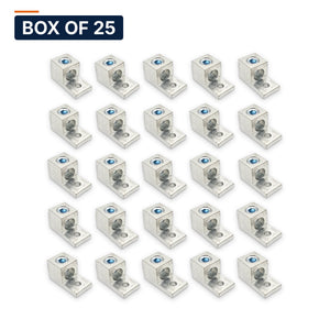 Conversions Tech Electrical > Connectors > Mechanical Connectors Box of 25 ($2.28 ea) CT-T1H1-250 Mechanical Lug — 1-Conductor 1-Hole Dual-Rated AL/CU 6 AWG–250 kcmil 5/16in Stud