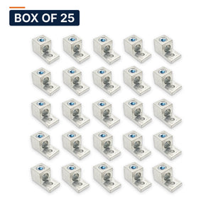 Conversions Tech Box of 25 ($5.12 ea) CT-T1H1-300 Mechanical Lug — 1-Conductor 1-Hole Dual-Rated AL/CU 6 AWG–300 kcmil 3/8in Stud