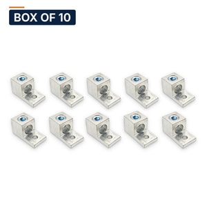 Conversions Tech Box of 10 ($5.50 ea) CT-T1H1-300 Mechanical Lug — 1-Conductor 1-Hole Dual-Rated AL/CU 6 AWG–300 kcmil 3/8in Stud
