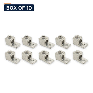 Conversions Tech Electrical > Connectors > Mechanical Connectors Box of 10 ($6.50 ea) CT-T1H1-350 Mechanical Lug — 1-Conductor 1-Hole Dual-Rated AL/CU 6 AWG–350 kcmil 3/8in Stud