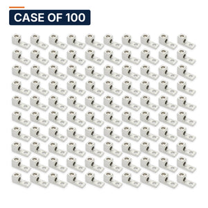 Conversions Tech Case of 100 ($0.93 ea) CT-T1H1-4A Mechanical Lug — 1-Conductor 1-Hole Dual-Rated AL/CU 14–4 AWG 1/4in Stud