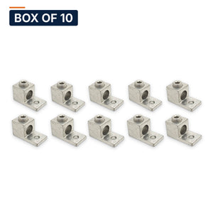 Conversions Tech Box of 10 ($8.60 ea) CT-T1H1-500 Mechanical Lug — 1-Conductor 1-Hole Dual-Rated AL/CU 4 AWG–500 kcmil 3/8in Stud