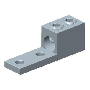 Conversions Tech Electrical > Connectors > Mechanical Connectors CT-T1H1-600-2N Mechanical Lug, 1-Conductor, 2-Hole | 2 AWG to 600 kcmil, Tin-Plated 6061-T6 Aluminum, cULus
