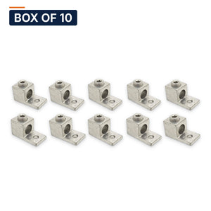 Conversions Tech Box of 10 ($10.79 ea) CT-T1H1-600 Mechanical Lug — 1-Conductor 1-Hole Dual-Rated AL/CU 2 AWG–600 kcmil 3/8in Stud
