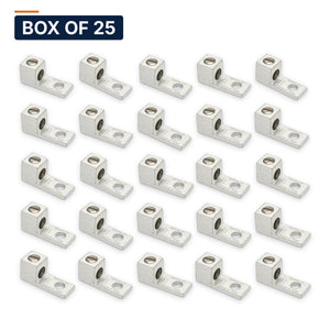 Conversions Tech Electrical > Connectors > Mechanical Connectors Box of 25 ($0.96 ea) CT-T1H1-6A Mechanical Lug — 1-Conductor 1-Hole Dual-Rated AL/CU 14–6 AWG 1/4in Stud