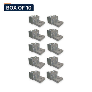 Conversions Tech Box of 10 ($16.09 ea) CT-T2H1-600 Mechanical Lug — 2-Conductor 1-Hole Dual-Rated AL/CU (2) 2 AWG–600 kcmil 1/2in Stud