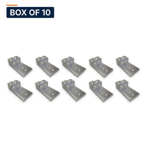 Conversions Tech Box of 10 ($16.29 ea) CT-T2H1-600 Mechanical Lug — 2-Conductor 1-Hole Dual-Rated AL/CU (2) 4 AWG–600 kcmil 1/2in Stud