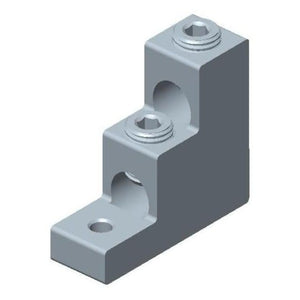 Conversions Tech Electrical > Connectors > Mechanical Connectors CT-T2H2-350 Panelboard Lug, 2-Conductor | 6 AWG to 350 kcmil, Tin-Plated 6061-T6 Aluminum, cULus