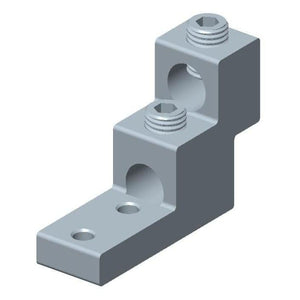 Conversions Tech Electrical > Connectors > Mechanical Connectors CT-T2H2-600-2NS Panelboard Lug, 2-Conductor, 2-Hole | 2 AWG to 600 kcmil, Tin-Plated 6061-T6 Aluminum, cULus