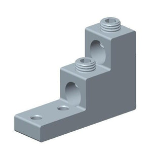Conversions Tech Electrical > Connectors > Mechanical Connectors CT-T2H2-600 Panelboard Lug, 2-Conductor, 2-Hole | 2 AWG to 600 kcmil, Tin-Plated 6061-T6 Aluminum, cULus