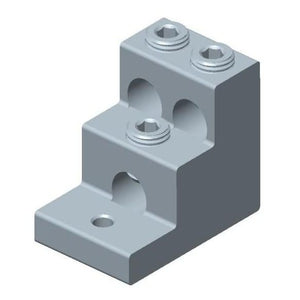 Conversions Tech Electrical > Connectors > Mechanical Connectors CT-T3H2-350 Panelboard Lug, 3-Conductor | 6 AWG to 350 kcmil, Tin-Plated 6061-T6 Aluminum, cULus