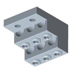 Conversions Tech Electrical > Connectors > Mechanical Connectors CT-T6H2-350 Panelboard Lug, 6-Conductor | 6 AWG to 350 kcmil, Tin-Plated 6061-T6 Aluminum, cULus