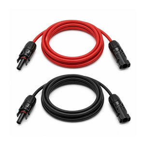 Conversions Tech Solar > PV Wire Custom MC4 Jumper Cable, 12 AWG Copper PV Wire | US-Made Cable, 1500 V DC, UL 4703, 5–100 ft | 4904-12-CUSTOM