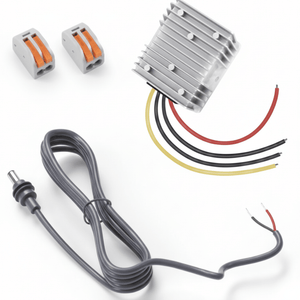Conversions Tech DC 12V to 48V 3A Step-Up Converter with 2 m DC Cable — IP68