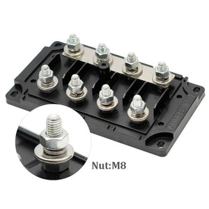 Conversions Tech 32V / 40-500a DC 32V 300A AC 220V 300A 4 Ways Auto Audio Stereo ANM-C4 ANM Fuse Holder Bolt Down Fuse Box