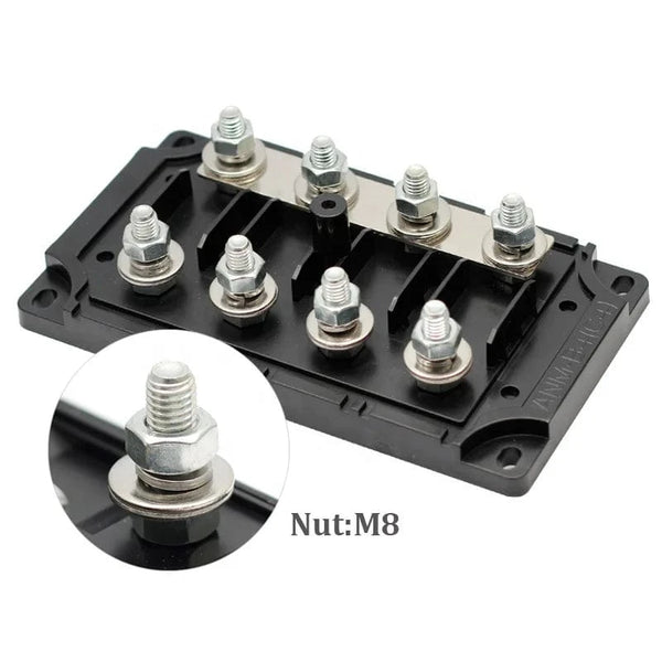 Conversions Tech 32V / 40-500a DC 32V 300A AC 220V 300A 4 Ways Auto Audio Stereo ANM-C4 ANM Fuse Holder Bolt Down Fuse Box