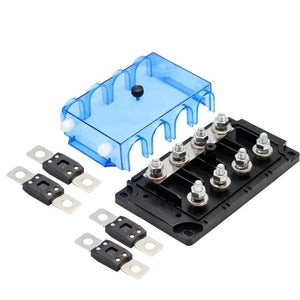 Conversions Tech 32V / 40-500a DC 32V 300A AC 220V 300A 4 Ways Auto Audio Stereo ANM-C4 ANM Fuse Holder Bolt Down Fuse Box