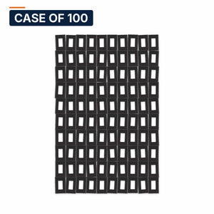 Conversions Tech Wall Plates Case of 100 ($0.35 ea) Decora Wall Plate, 1-Gang, Black | Standard Screw Mount, Fits Decorator Inserts and Devices | 5200-901